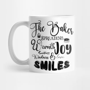 The Baker Spreading Love Dark Font Mug